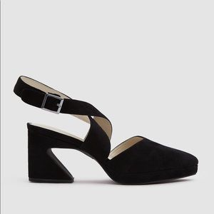 Intentionally Blank Agona Suede Black Heel, 37 NIB